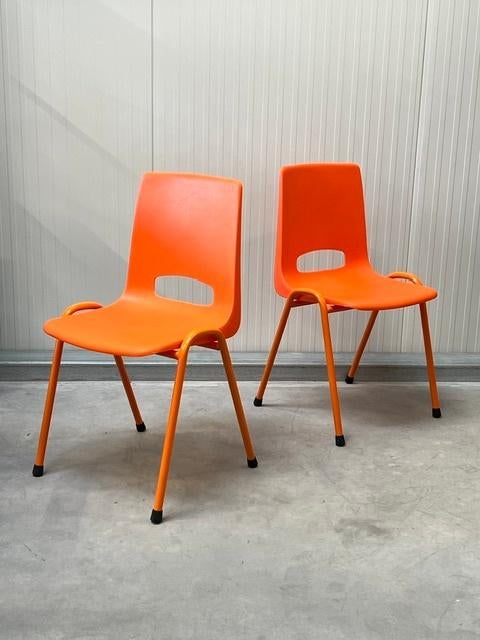 Oranje eettafelstoelen WK 2026 stapelstoelen kuipstoelen, Twee, Overige kleuren, ., Nieuw