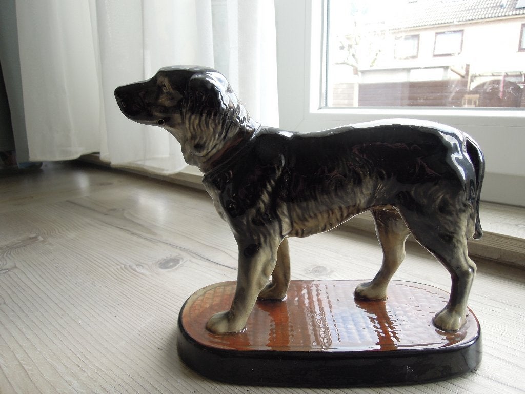 Art Decobeeld, Geglazuurd, Art deco, Ophalen of Verzenden, Zoogdier