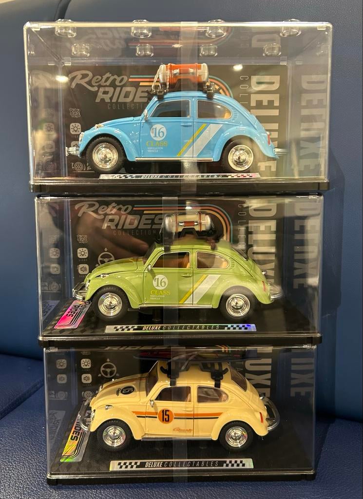 Retro Rides Collection VW Kever Modelauto's (3 stuks), Ophalen of Verzenden, Nieuw, Overige merken
