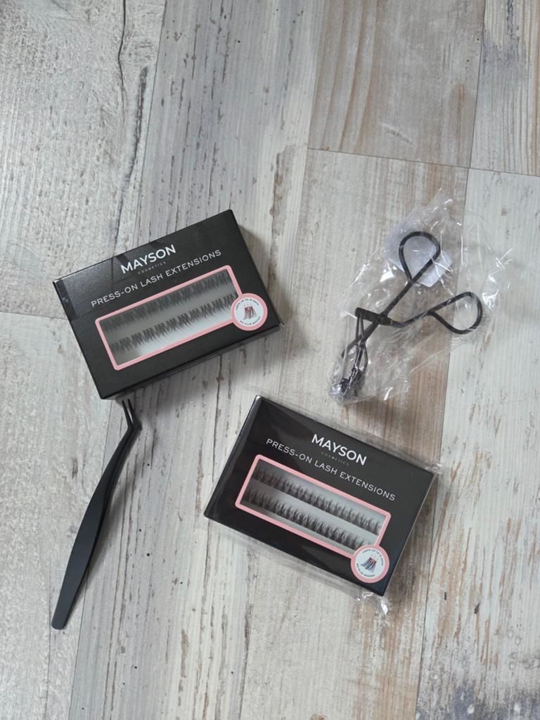 Mayson Press-On Lash Extensions: Wispy & Cosy Lashes, Ogen, Zwart, Ophalen of Verzenden, Zo goed als nieuw