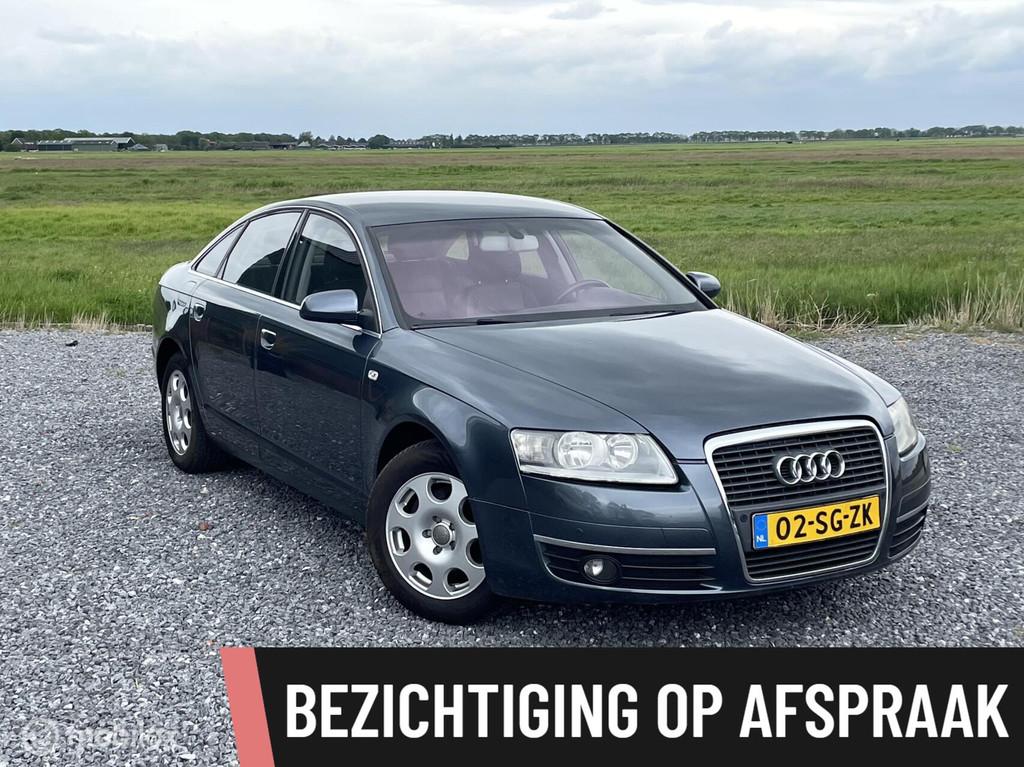 Audi A6 Limousine 2.4 Pro Line / 2e EIG / EXPORT & HANDEL, Zwart, Blauw, Bedrijf, Euro 4