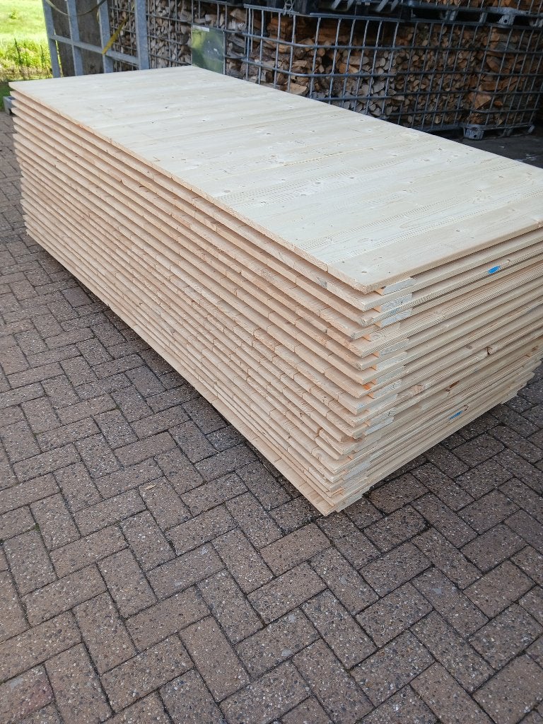 Vurenhouten schotten panelen nieuw (nr12), Ophalen, Minder dan 25 mm, Nieuw, Plank