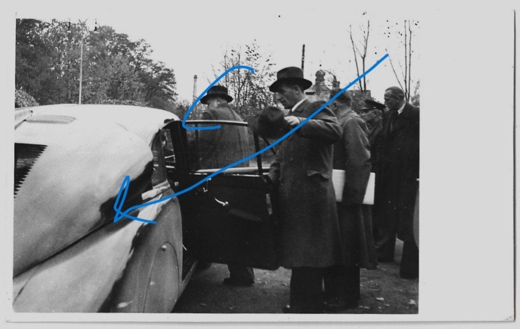 Tatra 77 foto minister CZ auto staartvin, Verzenden, Foto, Zo goed als nieuw, 1940 tot 1960