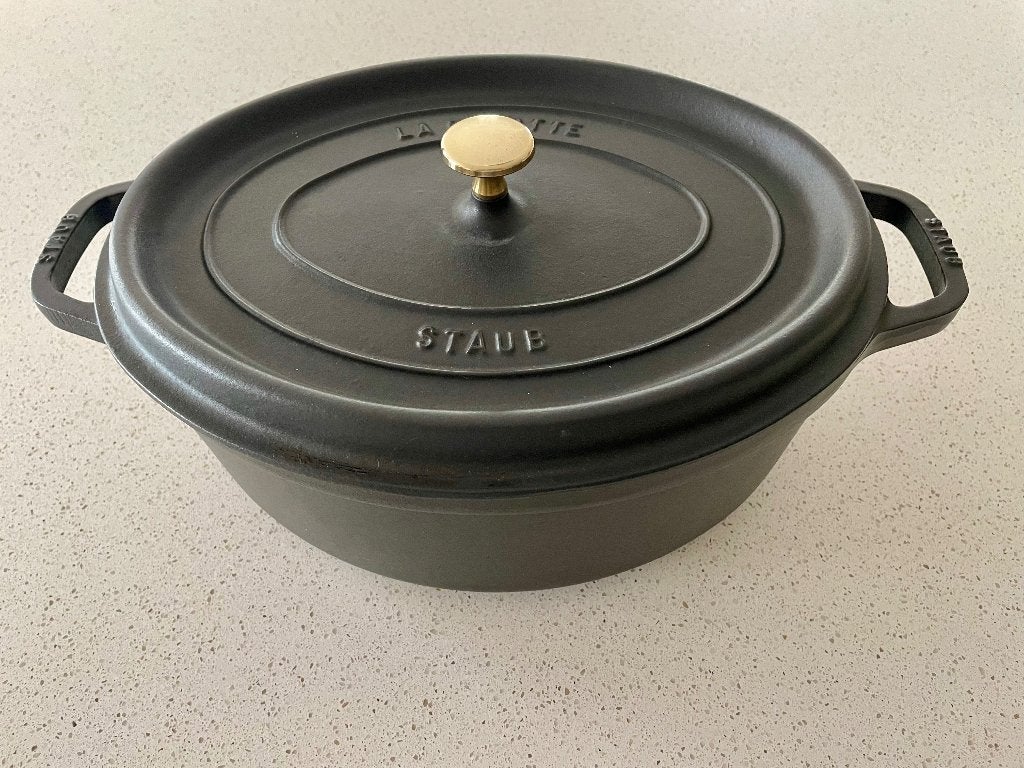 Staub La Cocotte Gietijzeren pan, Ophalen, Met deksel, Zo goed als nieuw, Overige merken