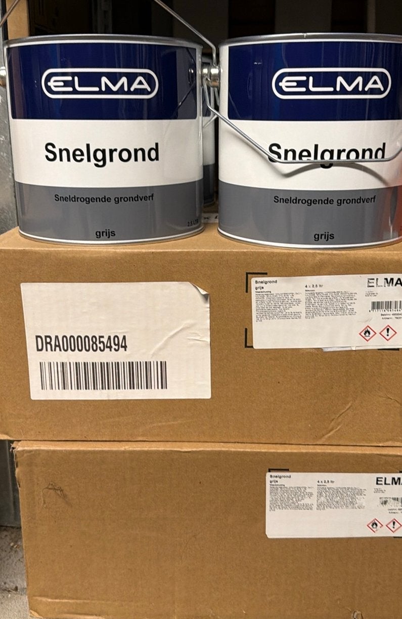 Grondverf wit en Snelgrond gijs., Ophalen of Verzenden, Nieuw, Overige typen