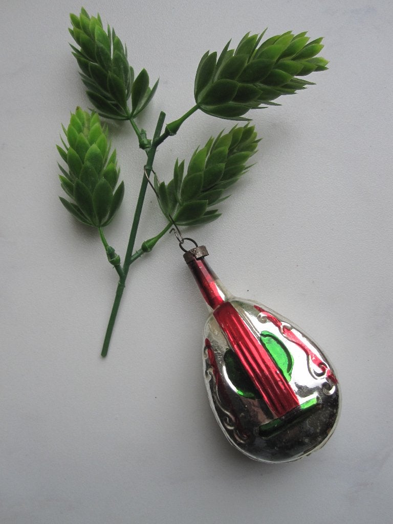 (38) Antieke vintage oude 🎄 kerstbal viola da gamba cello, Diversen, Ophalen of Verzenden, Gebruikt