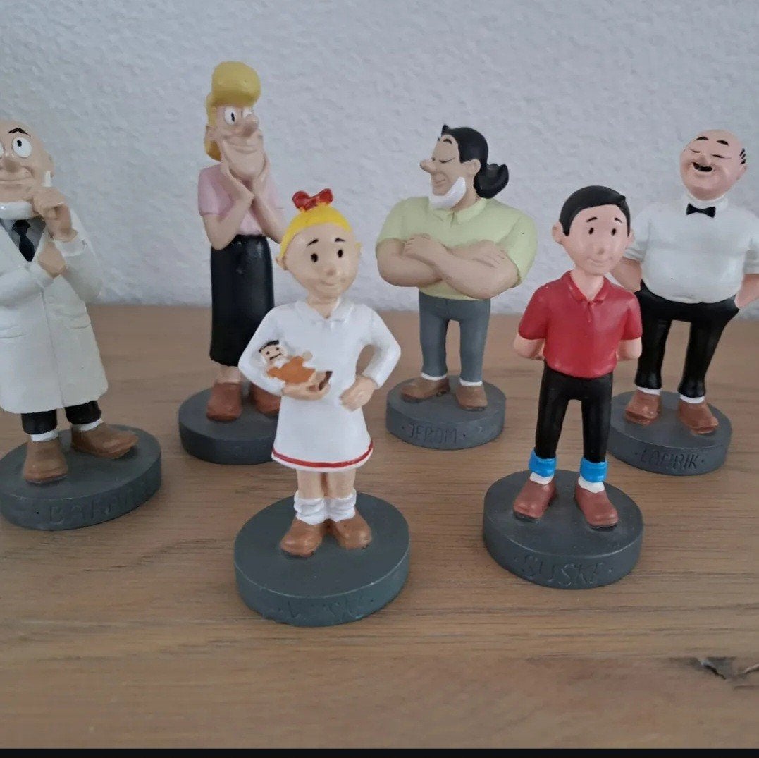 Beeldjes Suske en Wiske Lambik Jerom Sidonia Barabas, Verzamelen, Ophalen of Verzenden, Suske en Wiske, Beeldje of Figuurtje