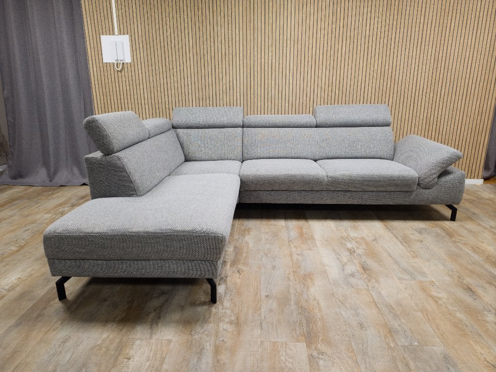 Zeer Mooie Grijs MONTEL MODENA Hoekbank - TOPSTAAT !!!, Huis en Inrichting, Info@banxtel.nl, Verzenden, Hoekbank, Hoekbank