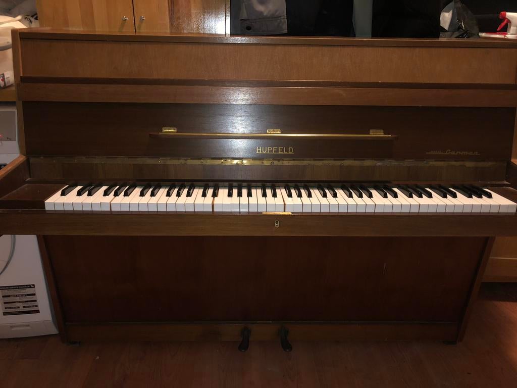 Hubfeld Carmen piano, Ophalen, Gebruikt, Bruin, Piano