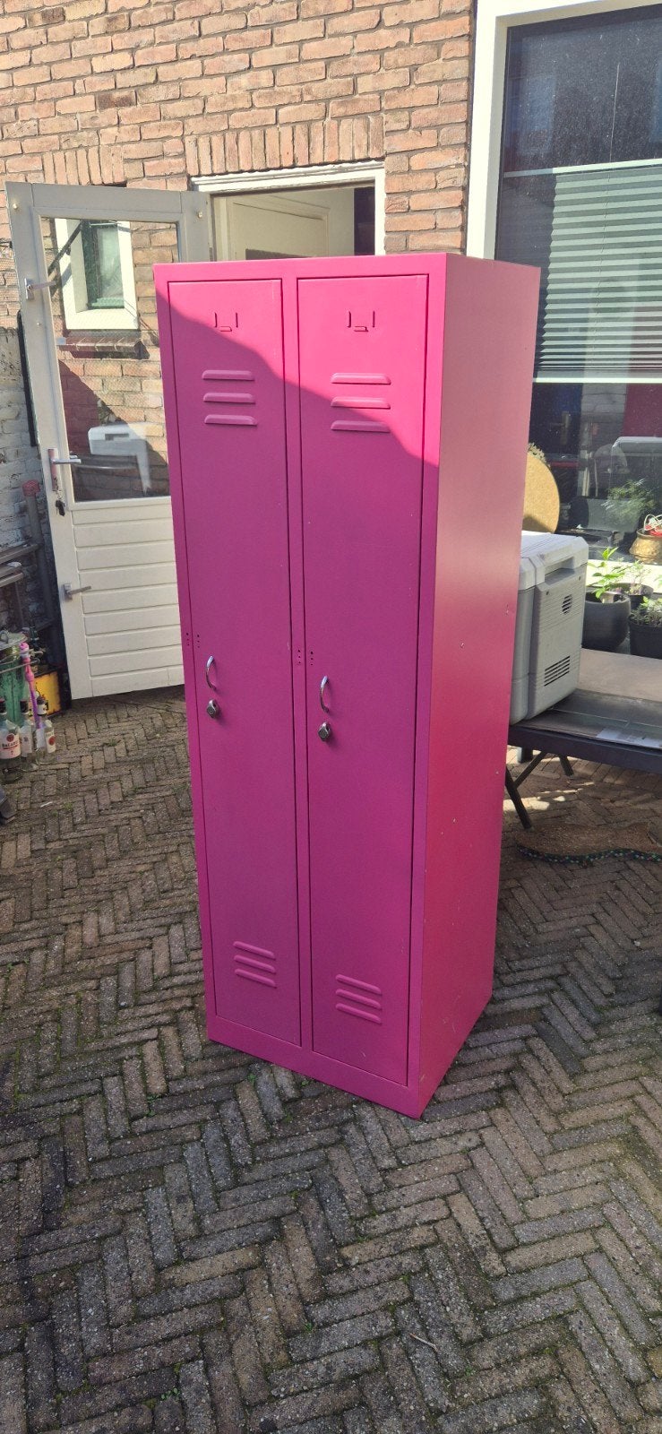 Roze lockerkast kledingkast 50x59x180 cm, Huis en Inrichting, Ophalen of Verzenden, Gebruikt