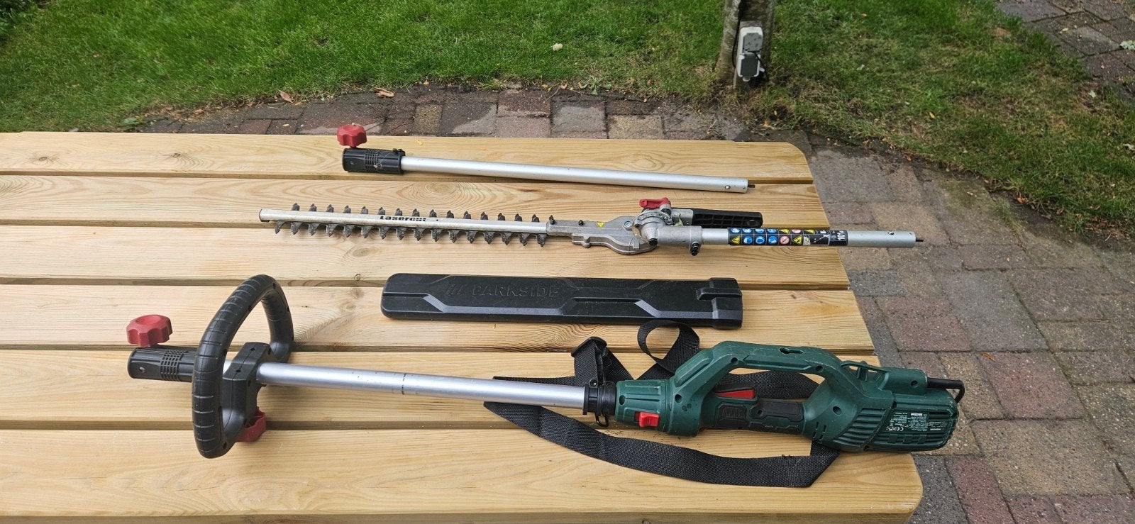 Heggeschaar met telescopische steel, Ophalen, Gebruikt, Parkside