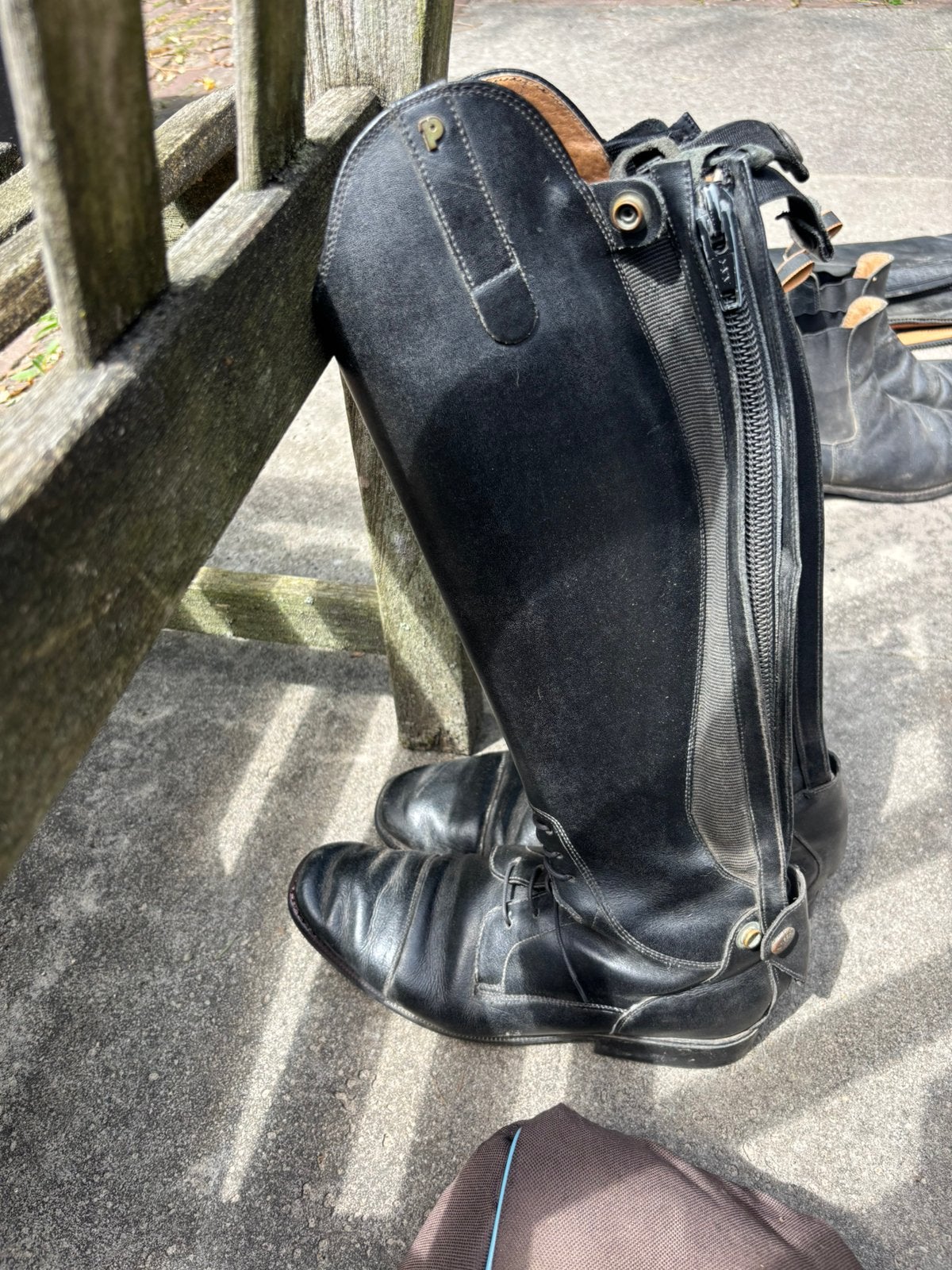 Zwarte Petrie laarzen, Dieren en Toebehoren, Paardrijkleding, Gebruikt, Dressuur, Ophalen of Verzenden, Schoeisel