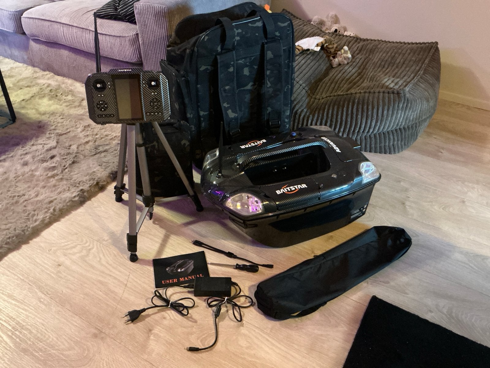 NEW! Baitstar Advanced Voerboot Fishfinder GPS autopilot, Watersport en Boten, Hengelsport | Karpervissen, Ophalen, Zo goed als nieuw