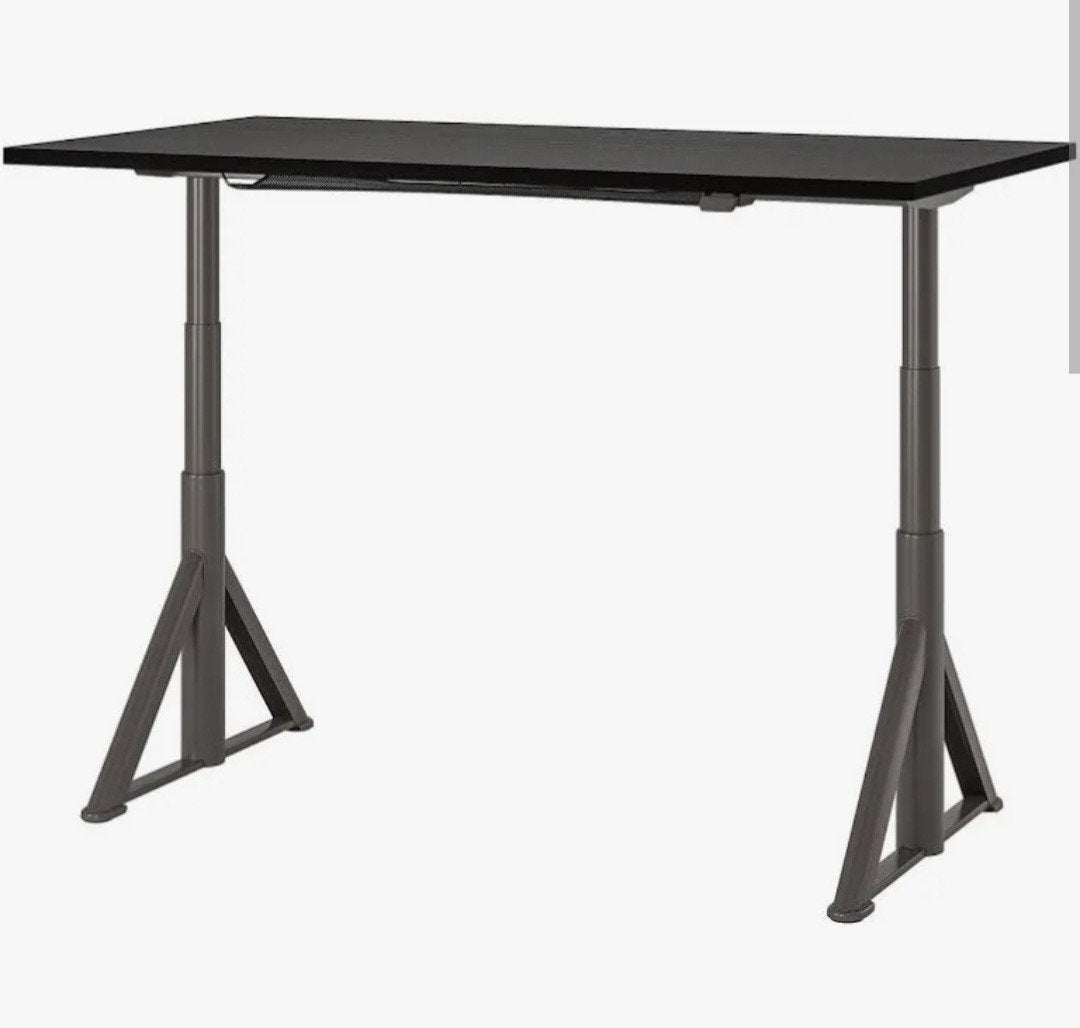 IKEA IDÅSEN elektrisch zit-sta bureau, Ophalen, Gebruikt, Bruin, IKEA
