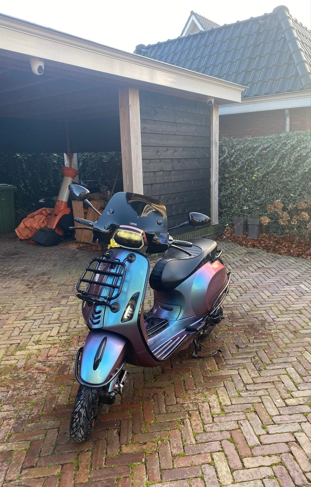 Vespa Sprint 200cc op brommer kenteken - Unieke kleur!, Ophalen, Gebruikt, Overige modellen, Maximaal 45 km/u