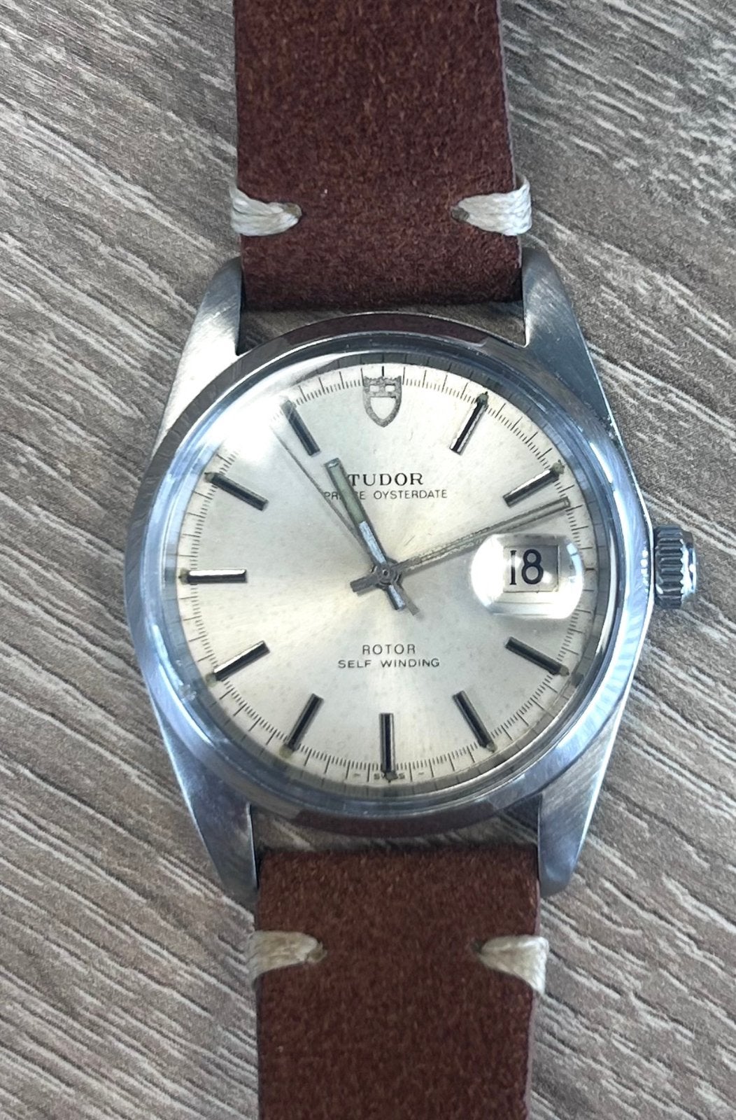 Vintage Tudor Oysterdate Jumbo 38 mm Ref. 90814 – Automaat, Staal, Polshorloge, 1960 of later, Ophalen