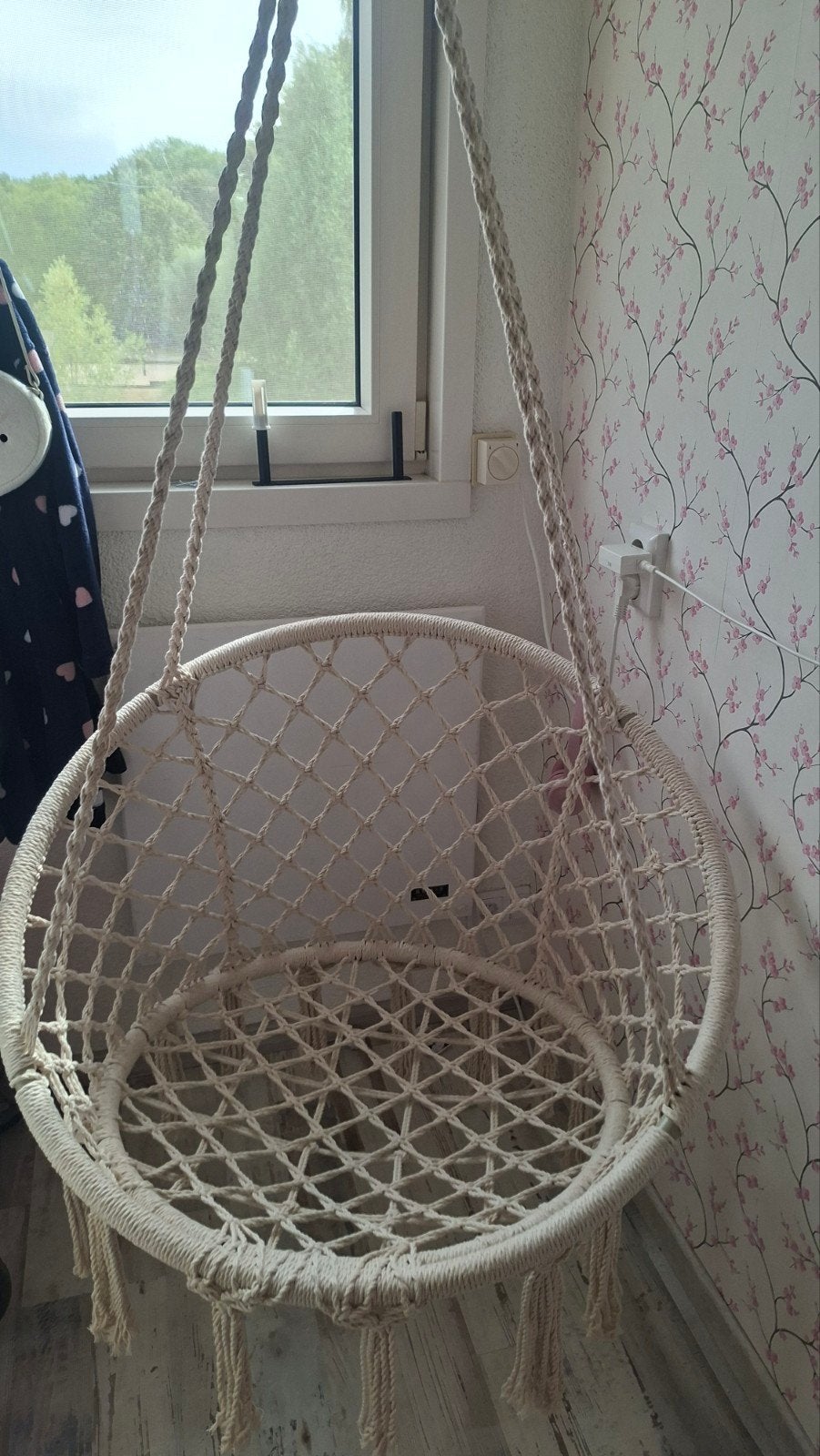 Nieuwe Xenos Hangstoel Knoet - Ongebruikt in verpakking, Wit, Nieuw, Ophalen of Verzenden, Boho, Macramé