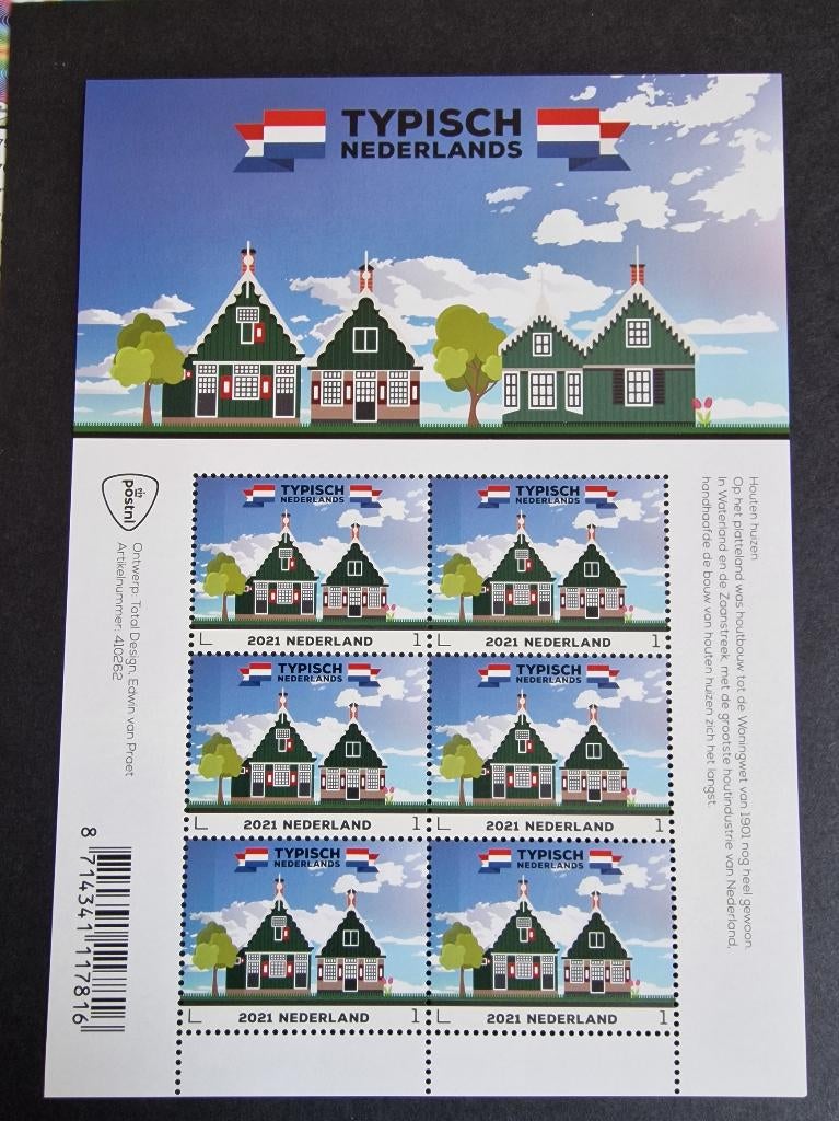 2021 Vel V3920 Typisch Nederlands Houten huizen. Postfris., Ophalen of Verzenden, Na 1940, Postfris