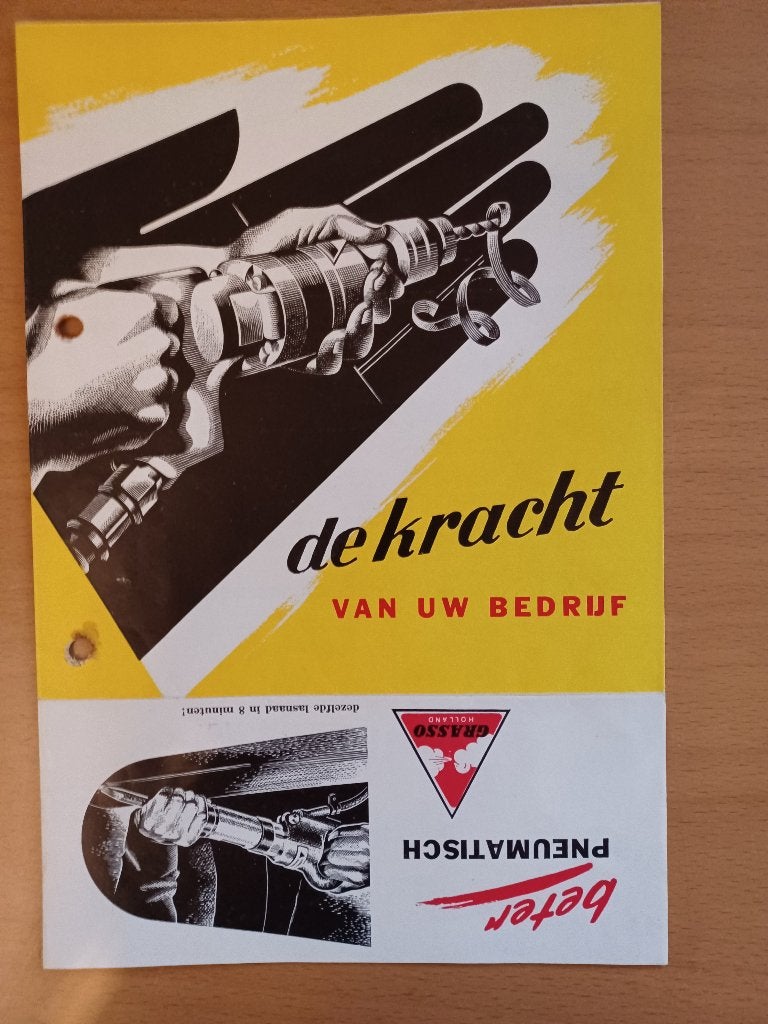 Folder Grasso pneumatische gereedschappen, Ophalen of Verzenden, Gelezen, Tractor en Landbouw