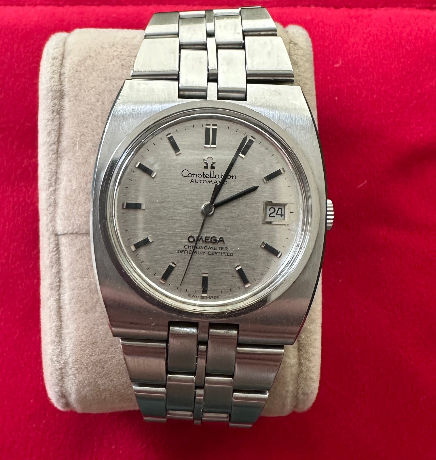 Omega Constellation Chronometer, Staal, Polshorloge, Omega, 1960 of later