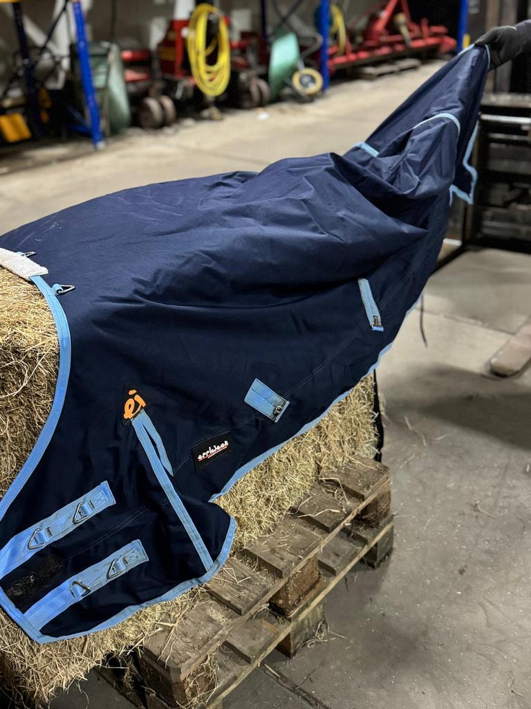 Winter deken, Dieren en Toebehoren, Paarden en Pony's | Dekens en Dekjes, Gebruikt, Ophalen of Verzenden, Pony (P), Blauw