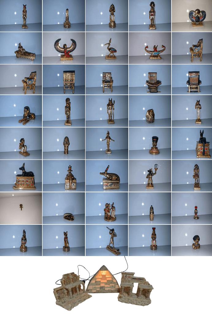 Veronese Egypte collectie: 34 beelden + 2 tempels + piramide, Verzamelen, Beelden en Beeldjes, Ophalen of Verzenden, Zo goed als nieuw