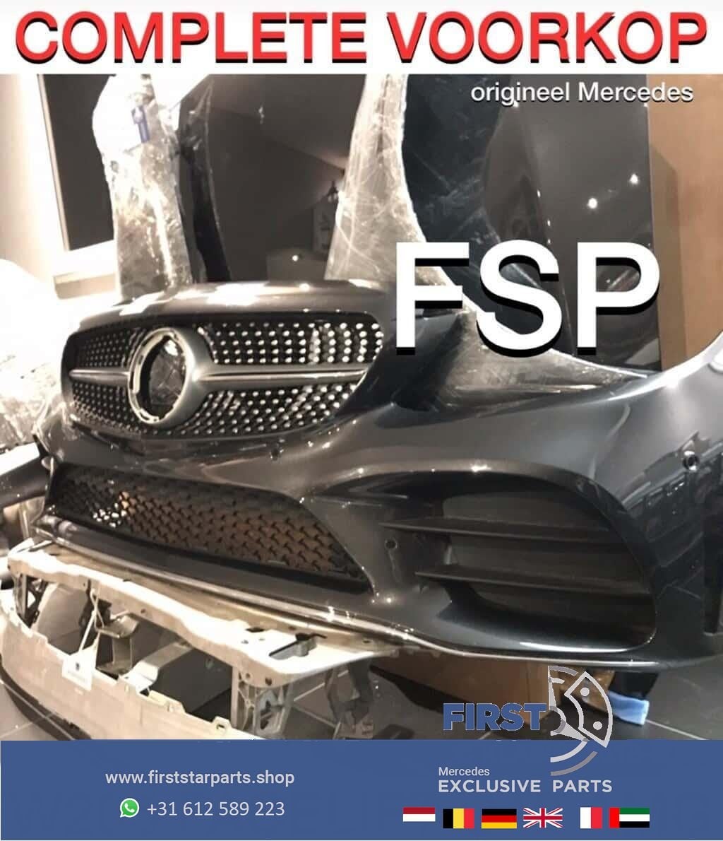 W205 C205 FACELIFT C43 AMG VOORKOP Mercedes C Klasse 2018-20, Gebruikt, -, Voor, Ophalen of Verzenden