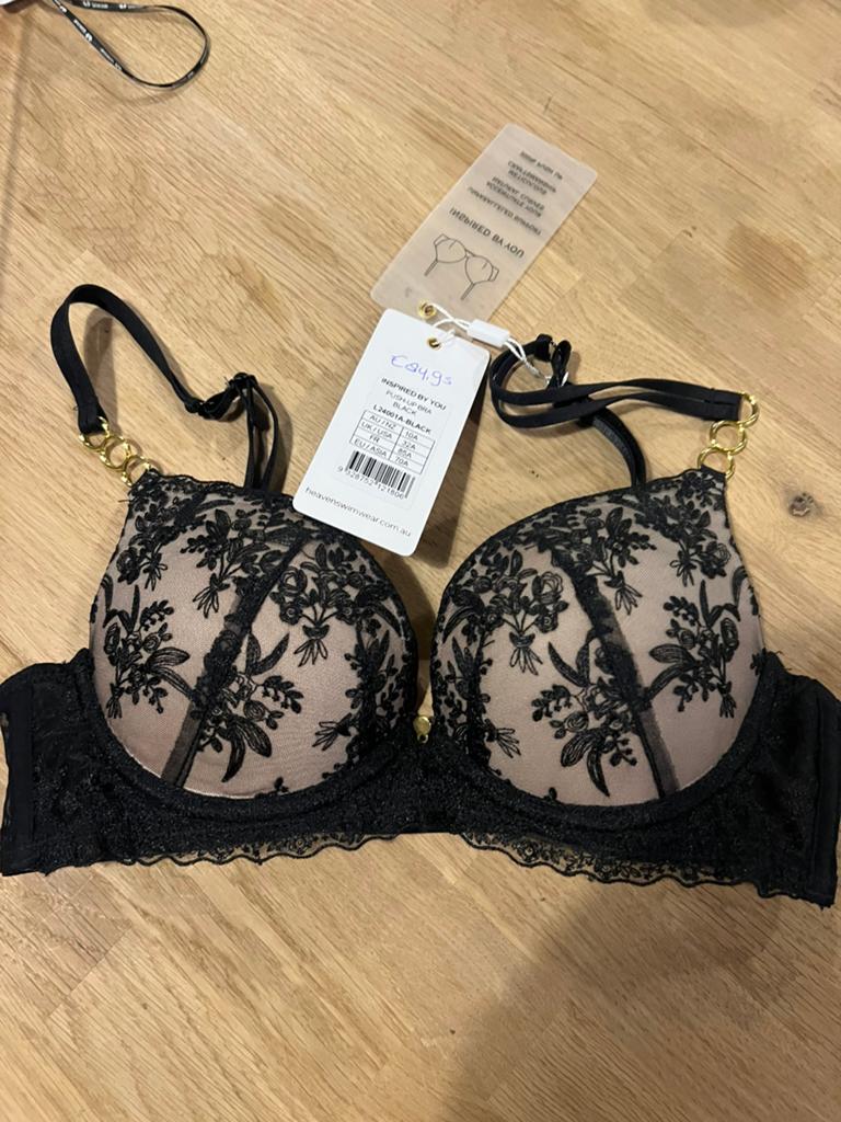Heavenly 200% pushup bh maat 70A NIEUW!! Bh Nu €45,-, Ophalen of Verzenden, Zwart, BH