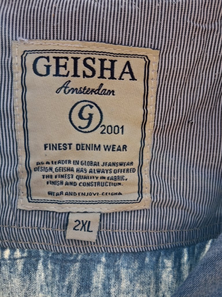 Jeans/spijkerjasje  2xl, Geisha, Blauw, Maat 46/48 (XL) of groter, Ophalen of Verzenden