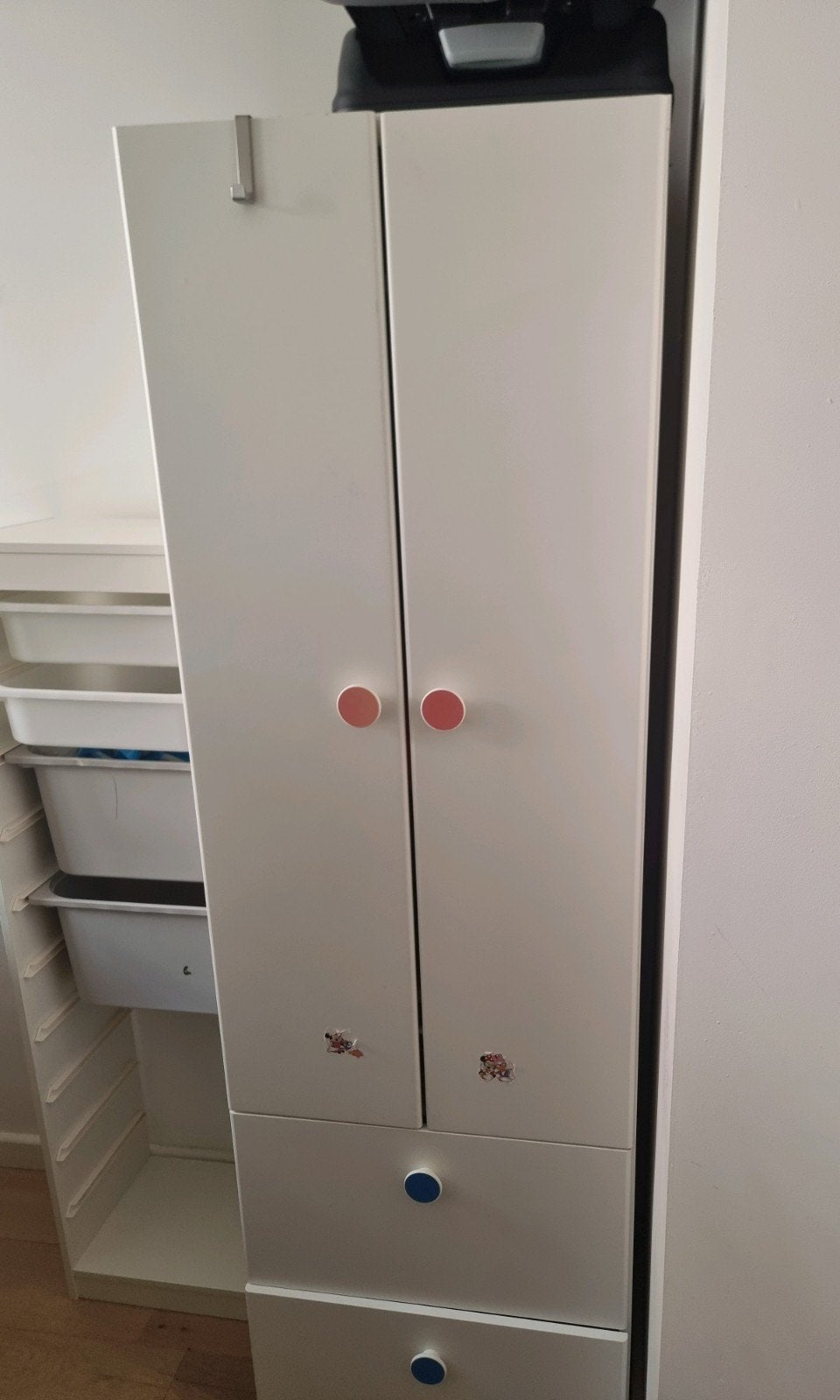 Witte Kinderkast met Lades en Opbergvakken, Kinderen en Baby's, Kinderkamer | Commodes en Kasten, Ophalen of Verzenden