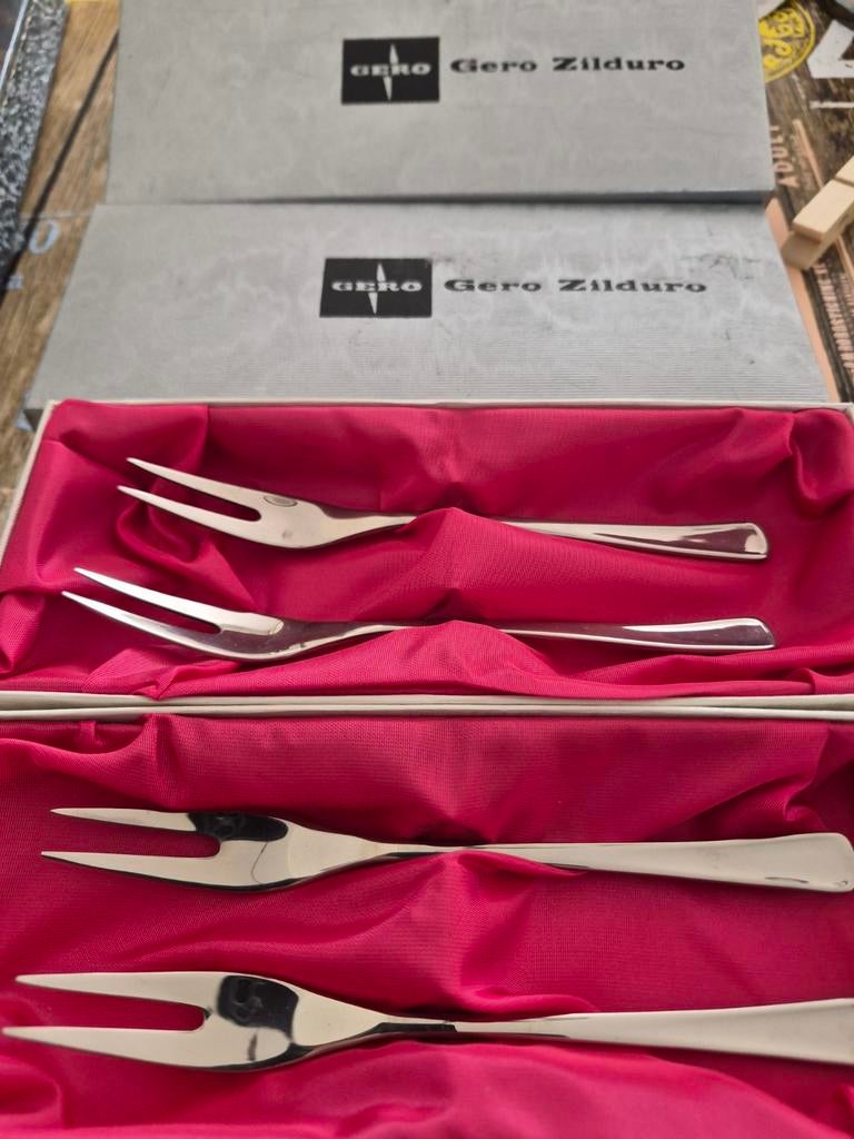 Gero Zilduro gebaksvorkjes set - 2 sets van 4 stuks, Ophalen