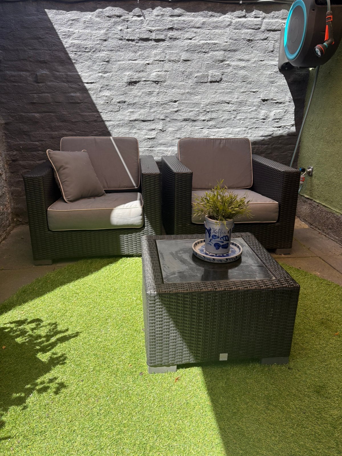 Lounge setje, Gebruikt, Loungeset, Wicker, Stoel