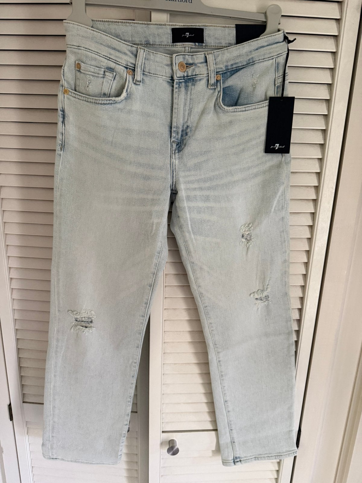 Nieuwe 7 For all Mankind Calie dames jeans W28, Kleding | Dames, Verzenden, Nieuw, Blauw, W28 - W29 (confectie 36)