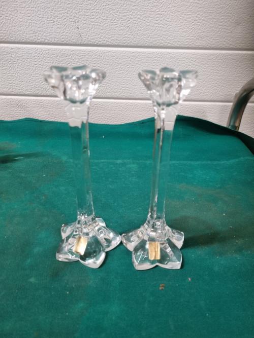 kandelaars kristal nachtmann  vintage 2 stuks, Huis en Inrichting, Woonaccessoires | Kandelaars en Kaarsen, Ophalen of Verzenden