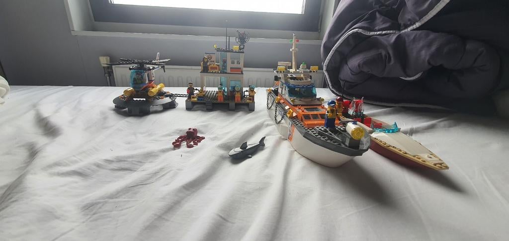 reddingsbrigade van lego sity, Gebruikt, Helikopter, Met camera, Overige typen