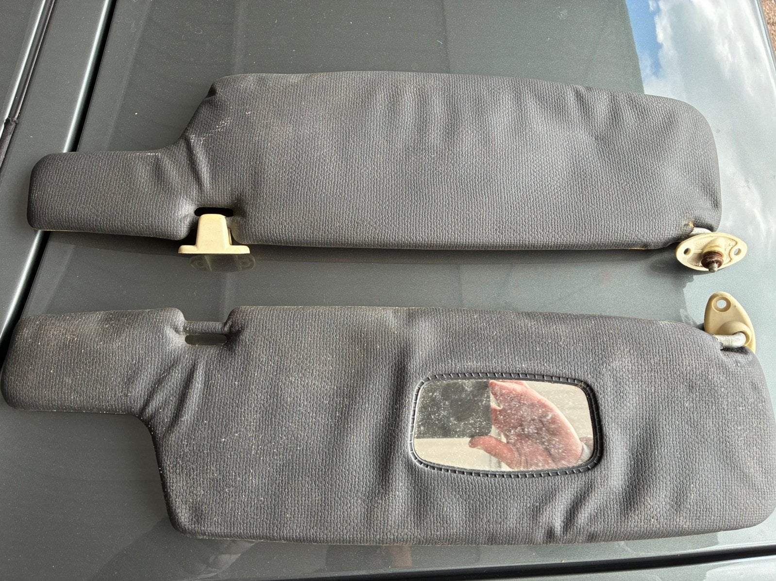 Set zonnekleppen voor voorraam BMW E21 3 aerie, Auto-onderdelen, Ophalen of Verzenden, Gebruikt, BMW