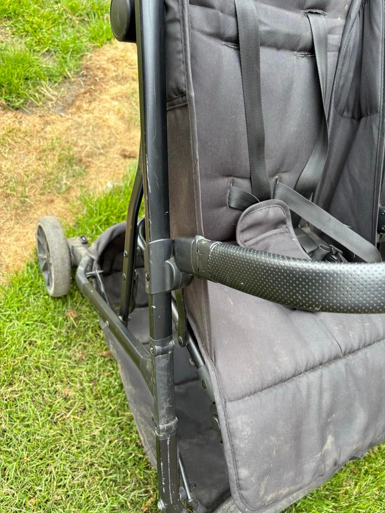 Deryan Rolo X2 Duo Buggy - Compacte en wendbare tweelingbugg, Ophalen, Zo goed als nieuw, Overige merken, Verstelbare rugleuning