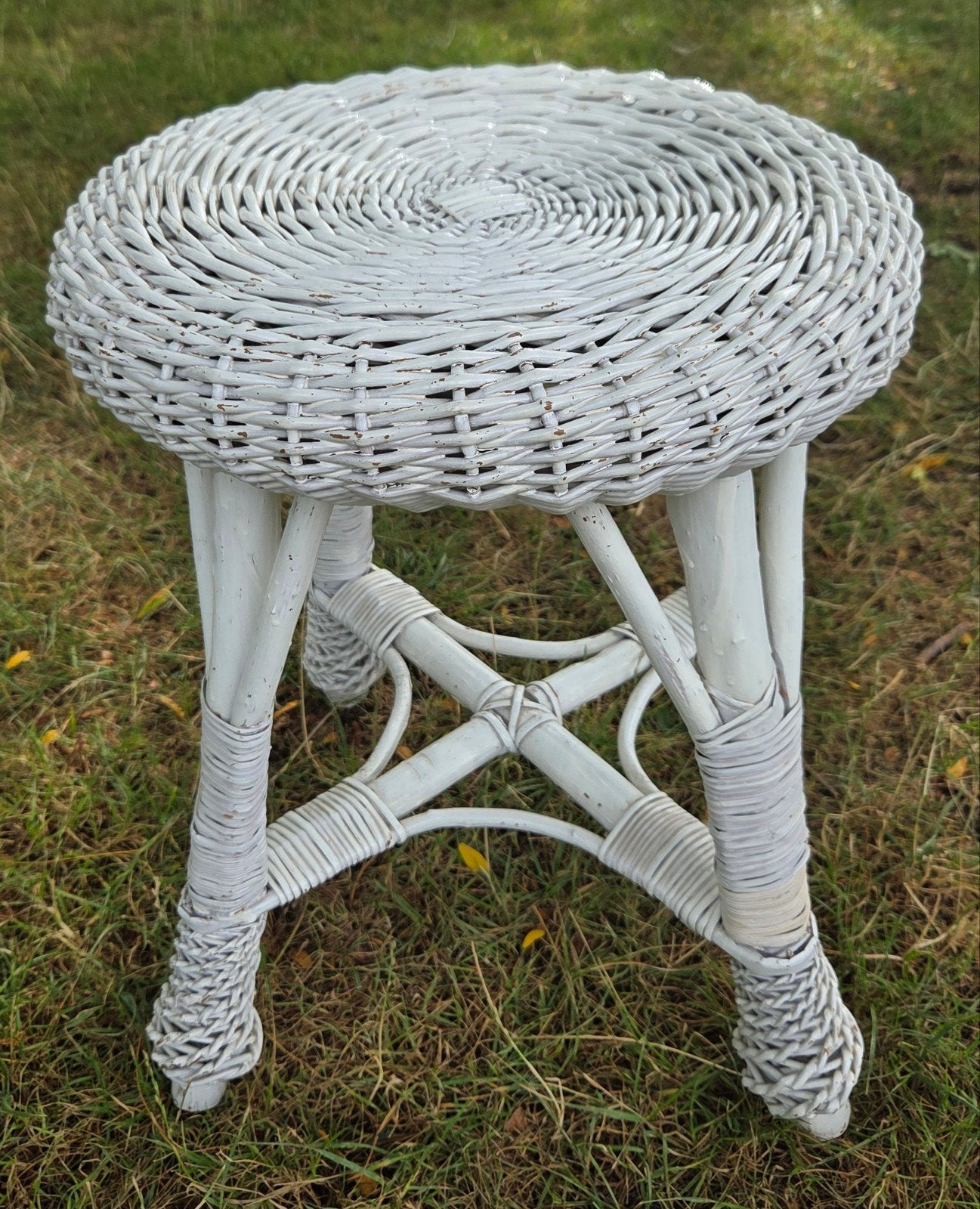 Vintage Rotan Krukje – Boho Stijl, Ophalen, Gebruikt