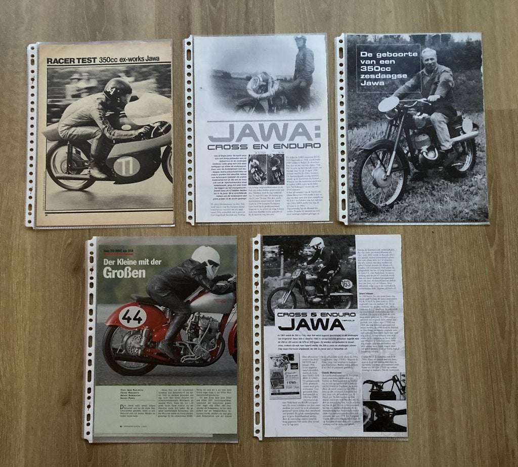 Map met documentatie over JAWA  Motoren, Motoren, Verzenden, Overige merken