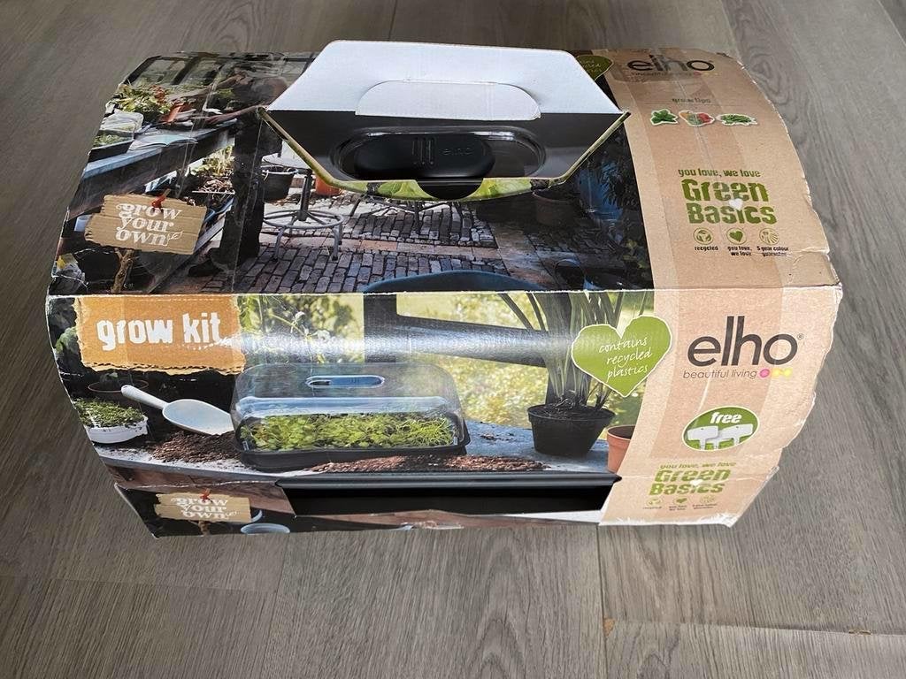 Elho Green Basics Kweek Kit Allin1 nieuw in doos, Ophalen of Verzenden, Nieuw, Kunststof, Minder dan 30 cm