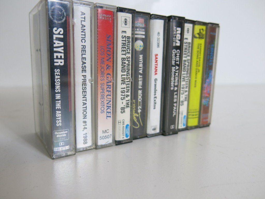 10 oude muziekcassettes Slayer Roling Stones…, Cd's en Dvd's, Ophalen of Verzenden, Zo goed als nieuw, 1 bandje