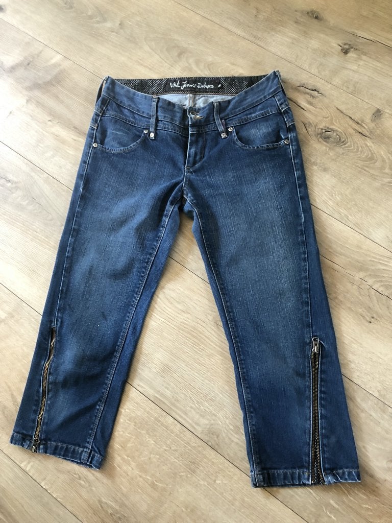 VANILIA JEANS DE LUXE blauwe jeans mt 38 rits/naden, Blauw, Vanilia, Ophalen of Verzenden, Zo goed als nieuw
