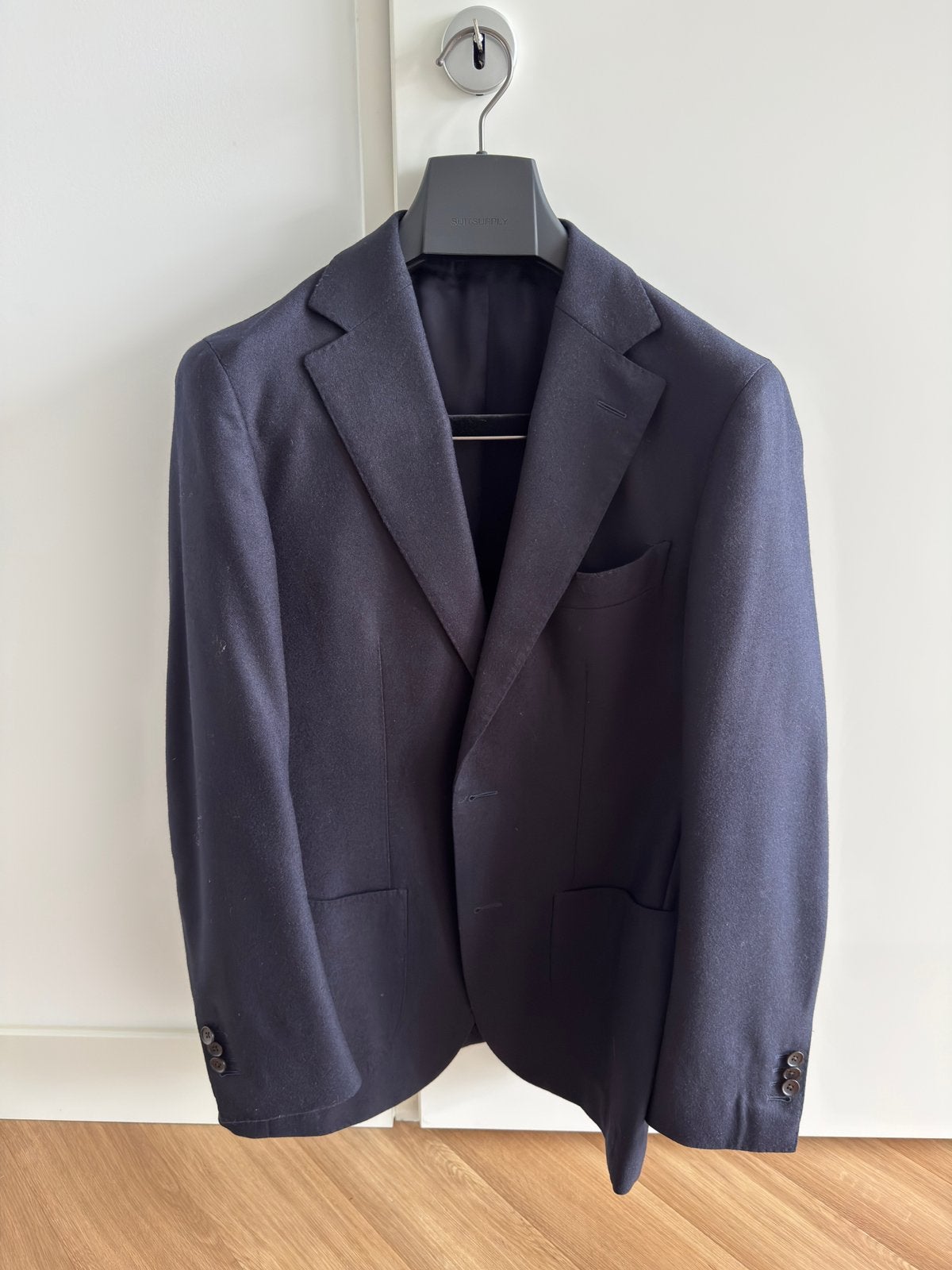 Donkerblauw Suitsupply Havana jasje maat 46, Ophalen of Verzenden, Zo goed als nieuw, Maat 46 (S) of kleiner, Blauw