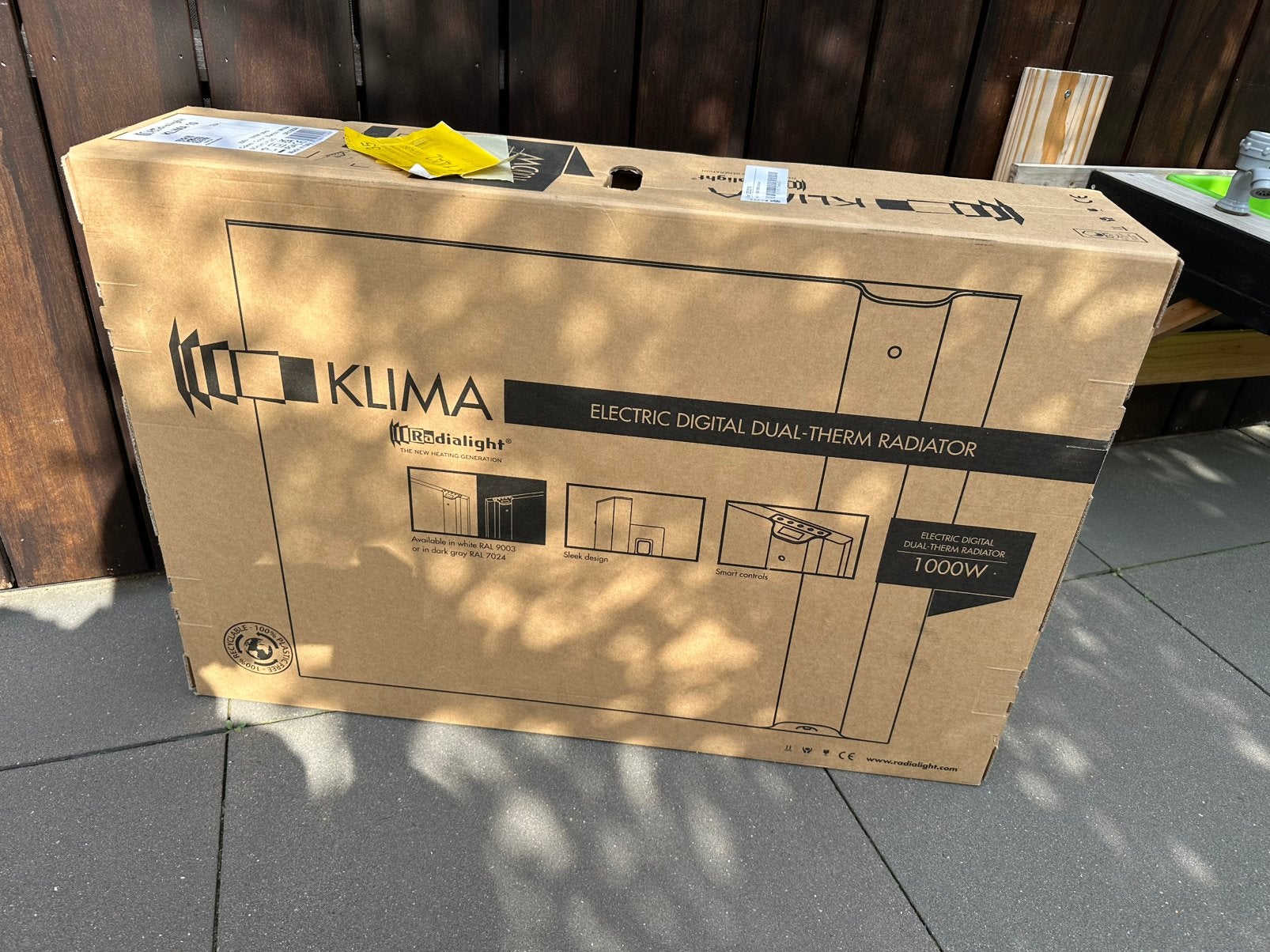 Nieuwe Radialight Klima 10 1000W Elektrische Digitale, Doe-het-zelf en Verbouw, 30 tot 80 cm, Radiator, Nieuw, Ophalen of Verzenden