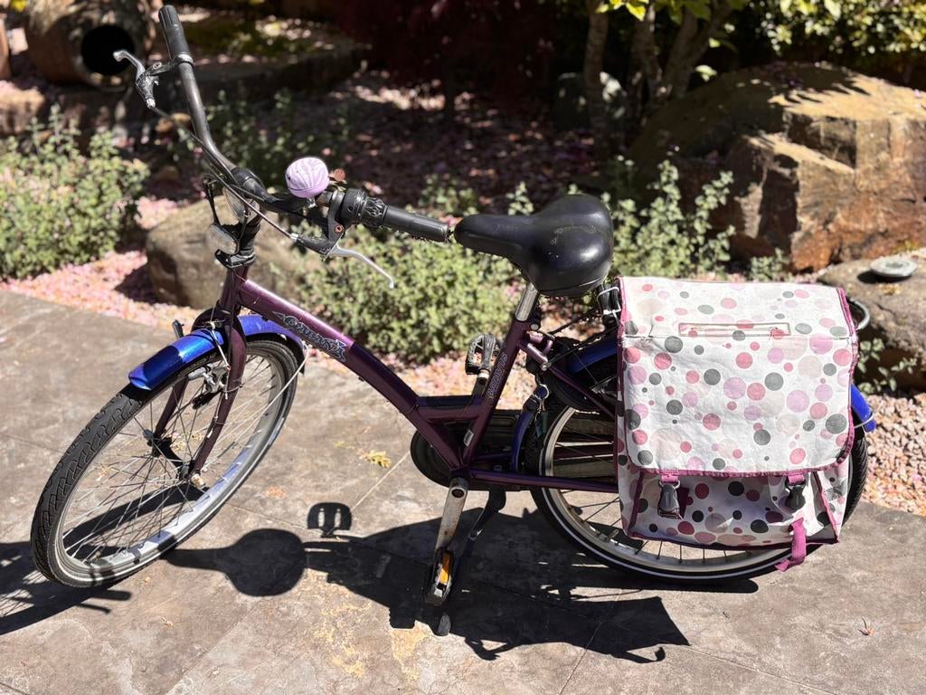Mooie paars/blauwe Batavus meiden fiets, Ophalen of Verzenden, Zo goed als nieuw, 24 inch