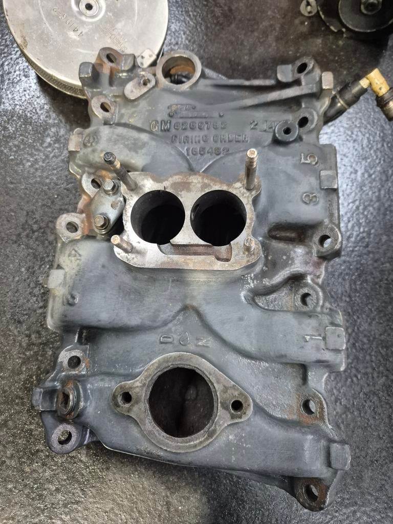 Mercruiser 4.3 V6 Inlaatspruitstuk met Carburateur, Ophalen of Verzenden, Gebruikt, Motor en Techniek, Motorboot