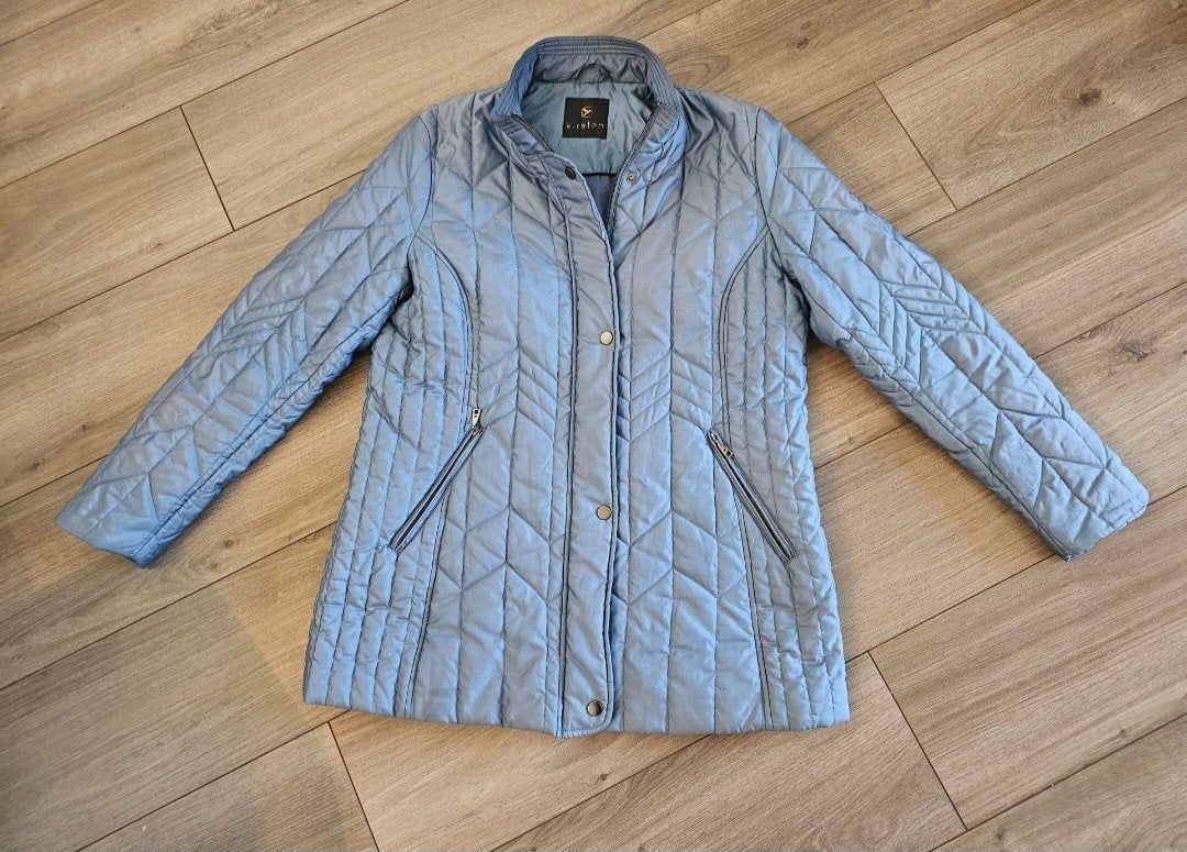 Kirsten prachtige blauwe jas mt 42 in zeer goede staat, Kleding | Dames, Jassen | Winter, Ophalen of Verzenden, Zo goed als nieuw