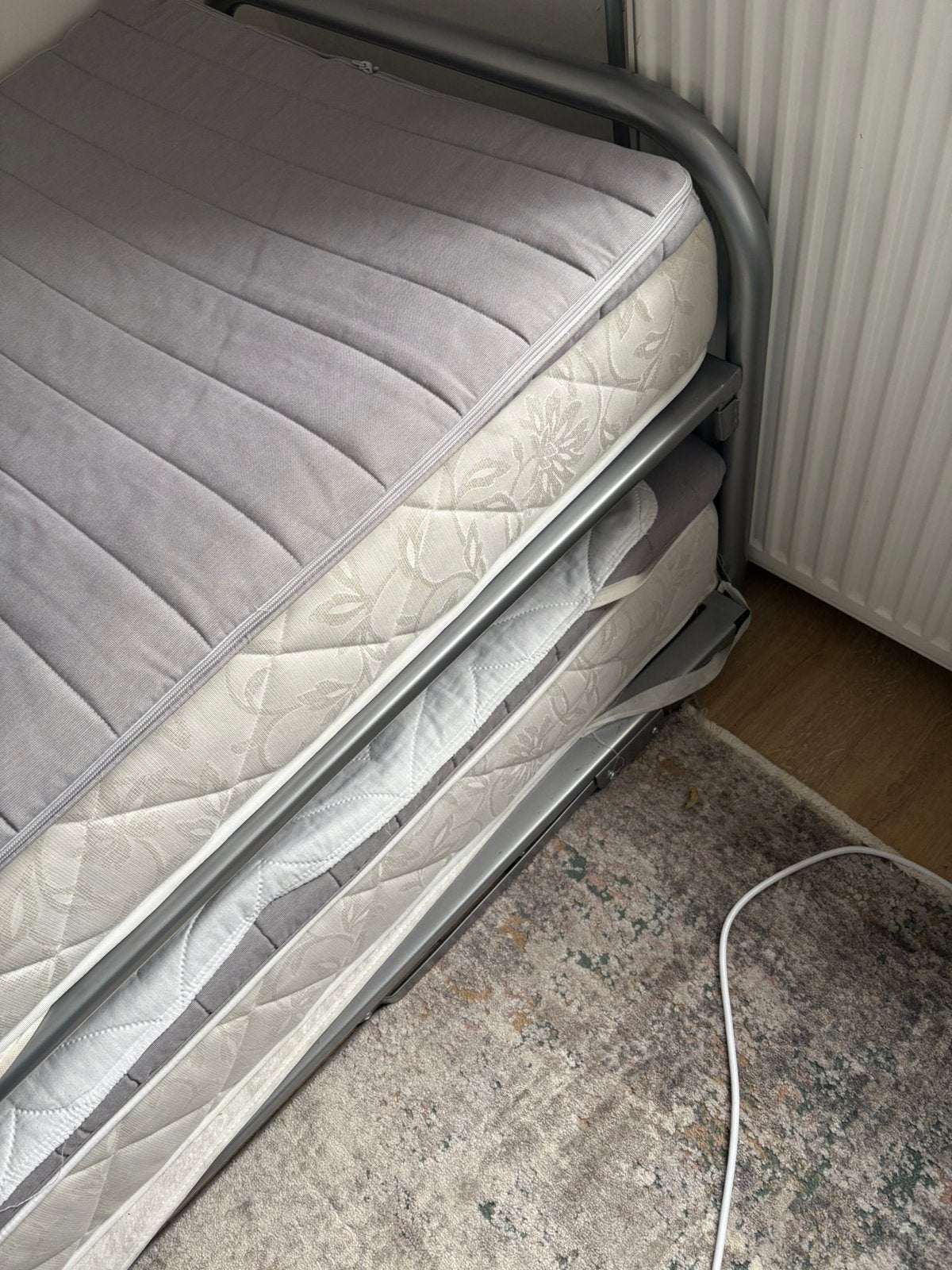 Onderschuifbed, Ophalen, Zo goed als nieuw, Eenpersoons, 80 cm