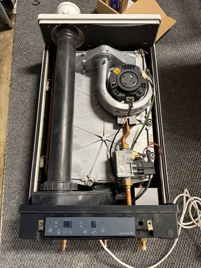 Intergas hre 48 kw solo cv ketel, Ophalen, 30 tot 80 cm, Gebruikt, Hoog rendement (Hr)