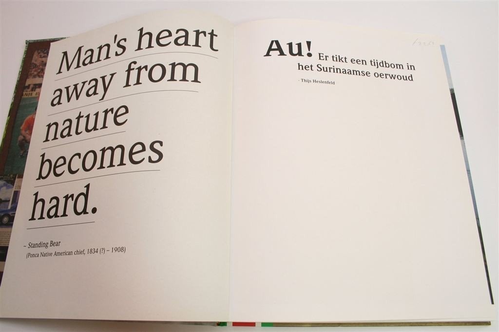 Au! Goudwinning in Suriname — Fotoboek in Nieuwstaat, Boeken, Ophalen of Verzenden, Zo goed als nieuw